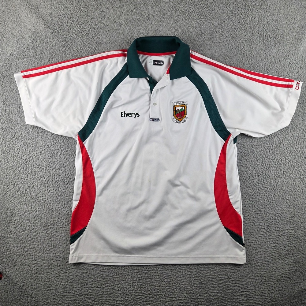 Mayo O'neills Gaa Polo Shirt Mens Size 2XL White 2000s